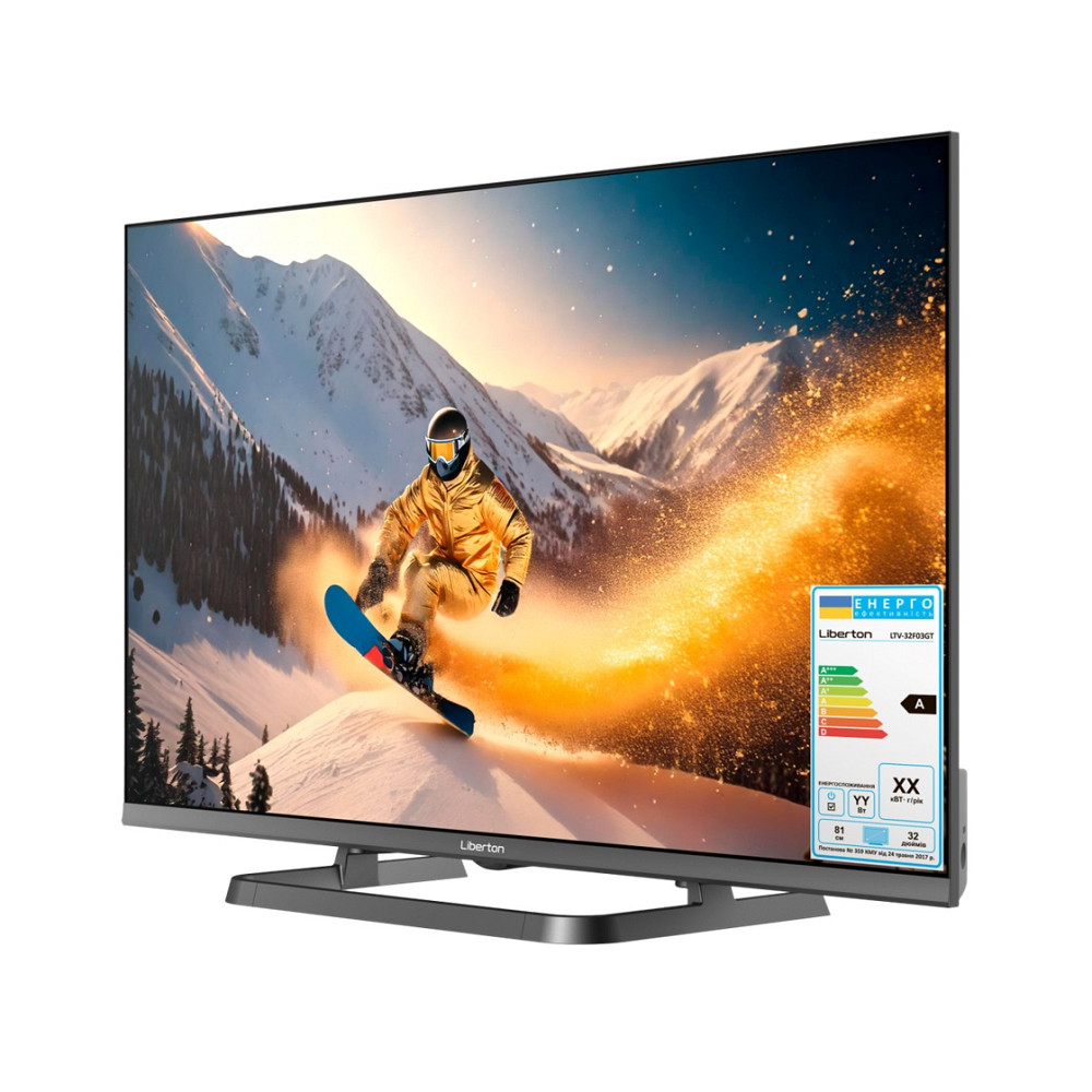 Телевизор Liberton LTV-32F03GT 32 дюйма черный Київ - зображення 8