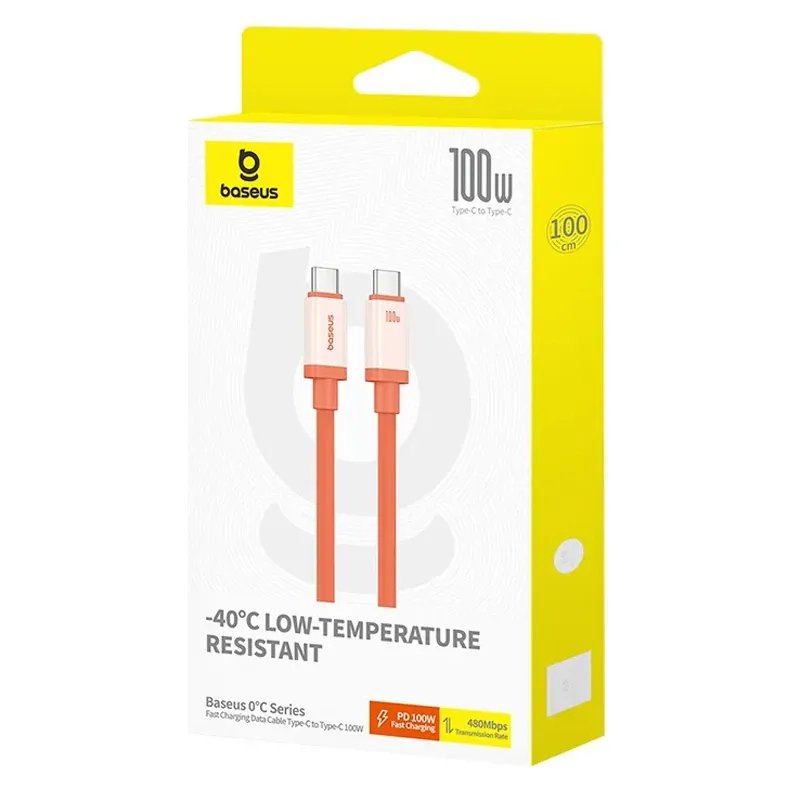 Дата кабель Baseus 0°C Series Fast Charging Type-C to Type-C 100W (1m) (P10368800731) Херсон - изображение 5