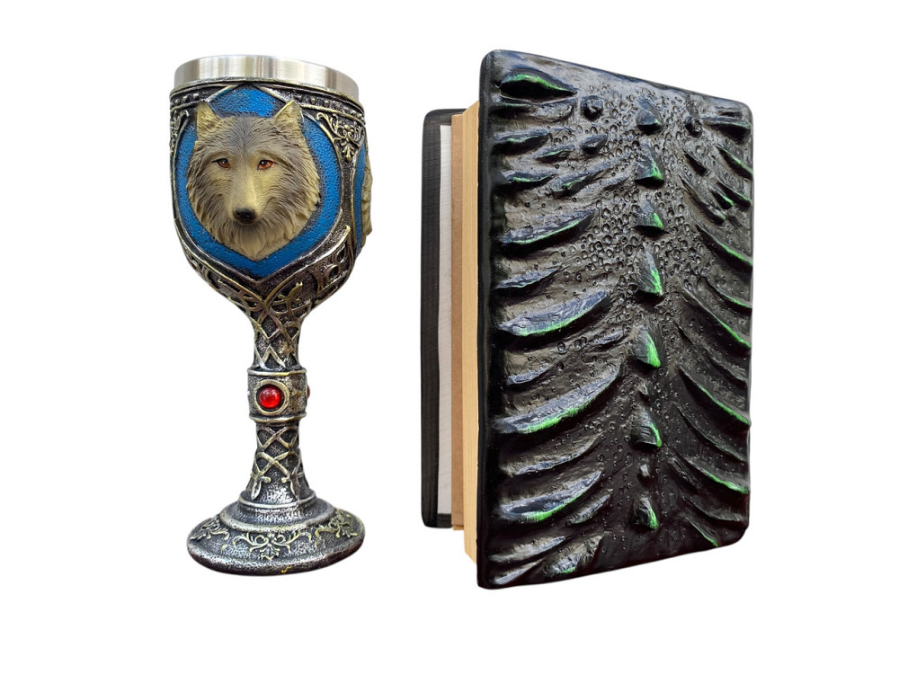 Подарочный набор Бокал 3 Волка и Блокнот 3 «Око Лесного Дракона» Київ - зображення 4