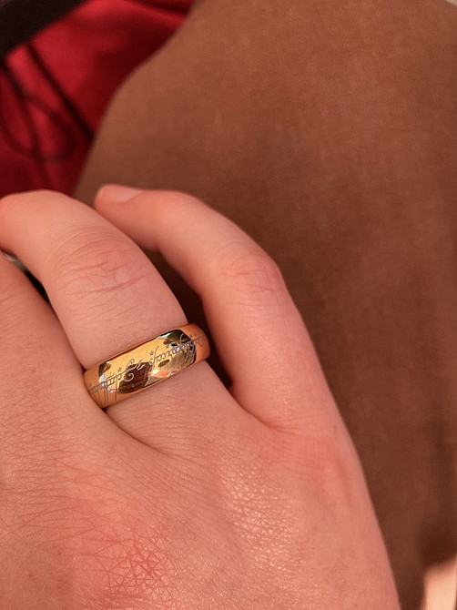 Кольцо Всевластия из Властелина колец, со светящейся надписью. Настоящее кольцо Саурона, единое кол Київ - зображення 6