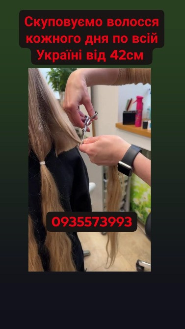 Продати волосся дорого в Запоріжжі та по всій Україні від 42см -0935573993 Житомир - зображення 1