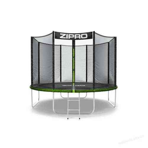 Батут 312 см черно-зеленый Zipro Jump Pro с наружной сеткой Киев