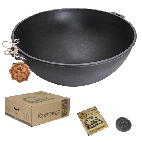 Казан узбекский чугунный Maysternya WOK 12л V12 Одеса - зображення 1