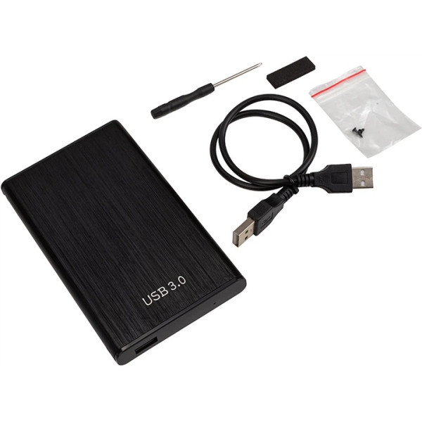 Зовнішня кишеня PowerPlant SATA HDD 2.5 USB 3.0 (HC380411) Black Харків - зображення 3
