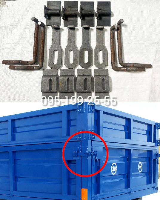 Комплект замків бортових 2ПТС-4. Замки борту 2ПТС-4 Дніпро - зображення 1