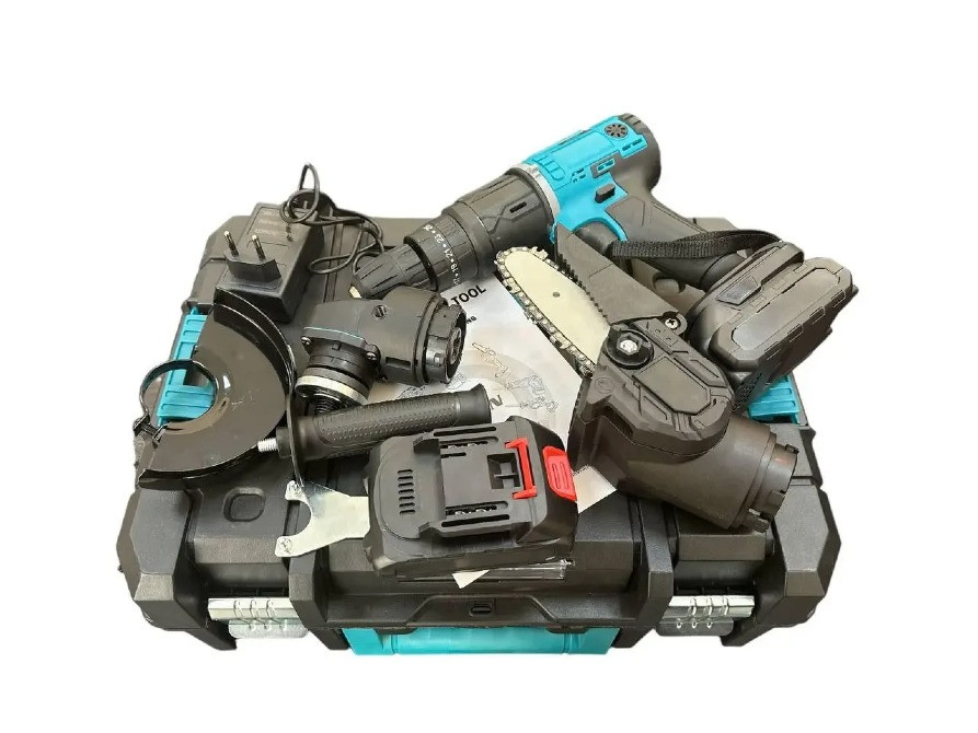 Набір інструментів 3в1 із змінними насадками на акумуляторах Шуруповерт | Болгарка | Пила Одесса - изображение 4