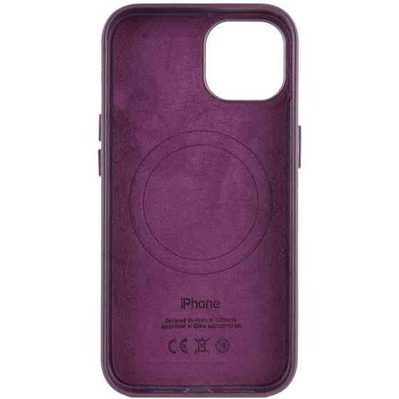 Кожаный чехол Leather Case (AA Plus) with MagSafe для Apple iPhone 14 (6.1") Херсон