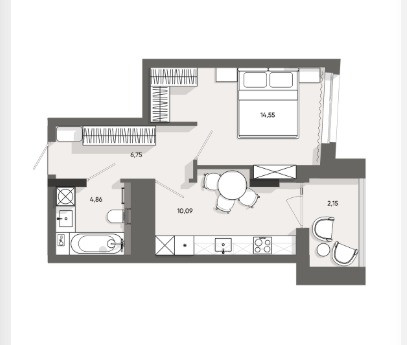 Продажа 1 кімнатна . ЖК Five Address Львів - зображення 3
