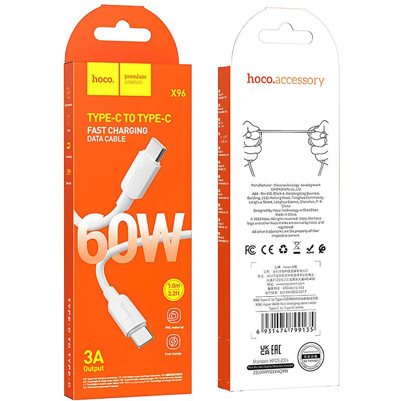Дата кабель Hoco X96 Hyper Type-C to Type-C 60W (1m) Херсон - изображение 2