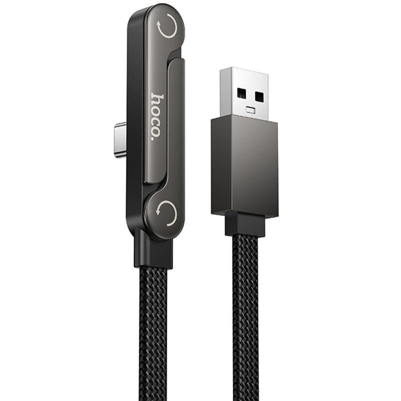 Дата кабель Hoco U150 Exquisite side plug and stand USB to Type-C 36W (1.2m) Херсон - изображение 1