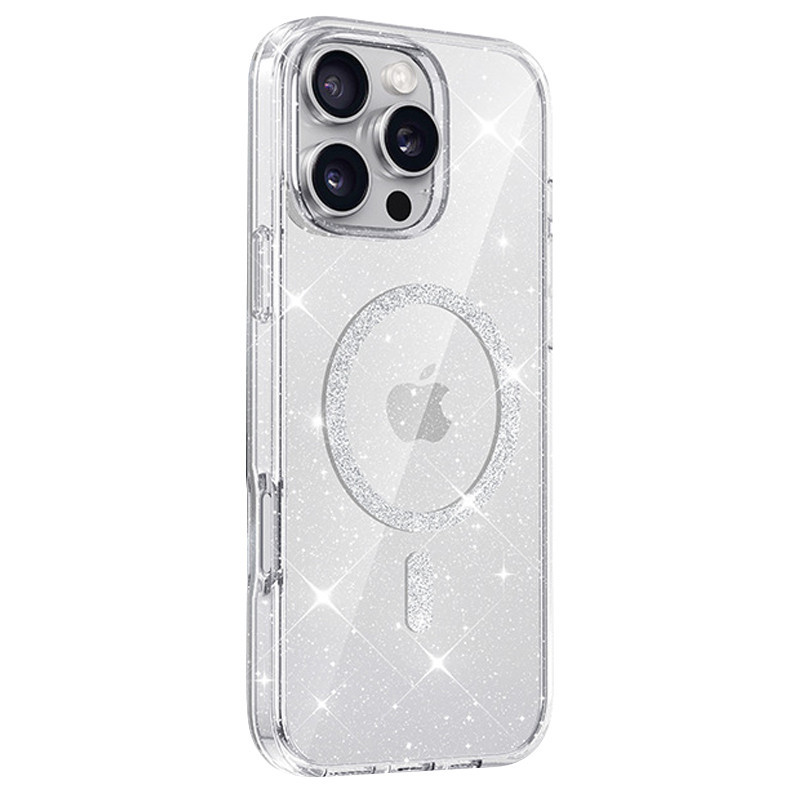 Чехол TPU Eclipse Sparkle Magnetic Fit для Apple iPhone 16 Pro (6.3") Херсон - зображення 8