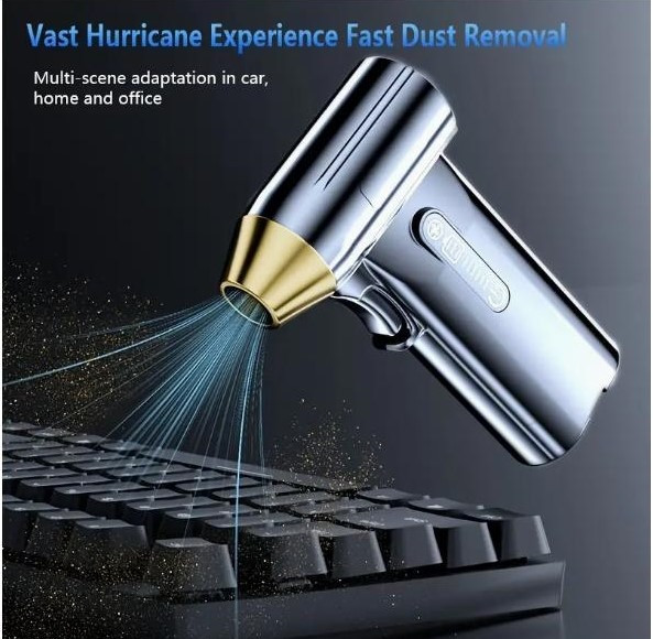 Портативний турбінний вентилятор 130 000 об/хв – потужний безщітковий двигун, акумуляторний Київ - зображення 5