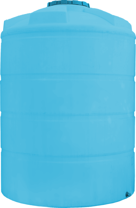 Емкость 12500 л вертикальная ПБ голубая Киев - изображение 1