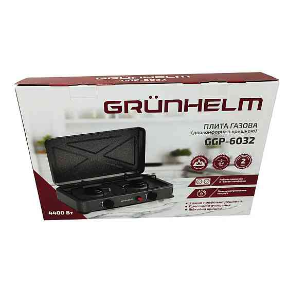 Плита газовая Grunhelm GGP-6032 4400 Вт черная Киев
