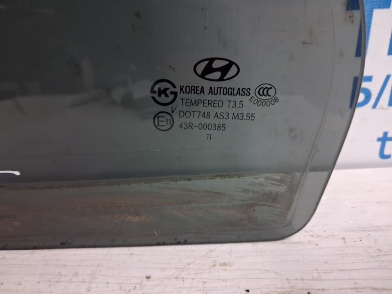 Стекло двери задней левой (форточка) Hyundai Santa fe CM 2.2 DIESEL D4HB 2005 (б/у) Киев - изображение 3