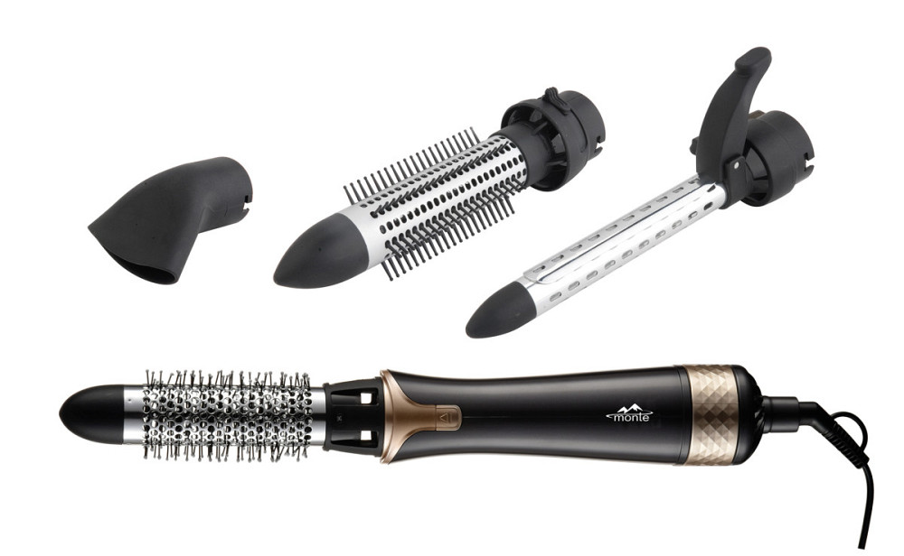 Фен-щетка Monte MT-5120 1400 Вт черный Київ - зображення 1