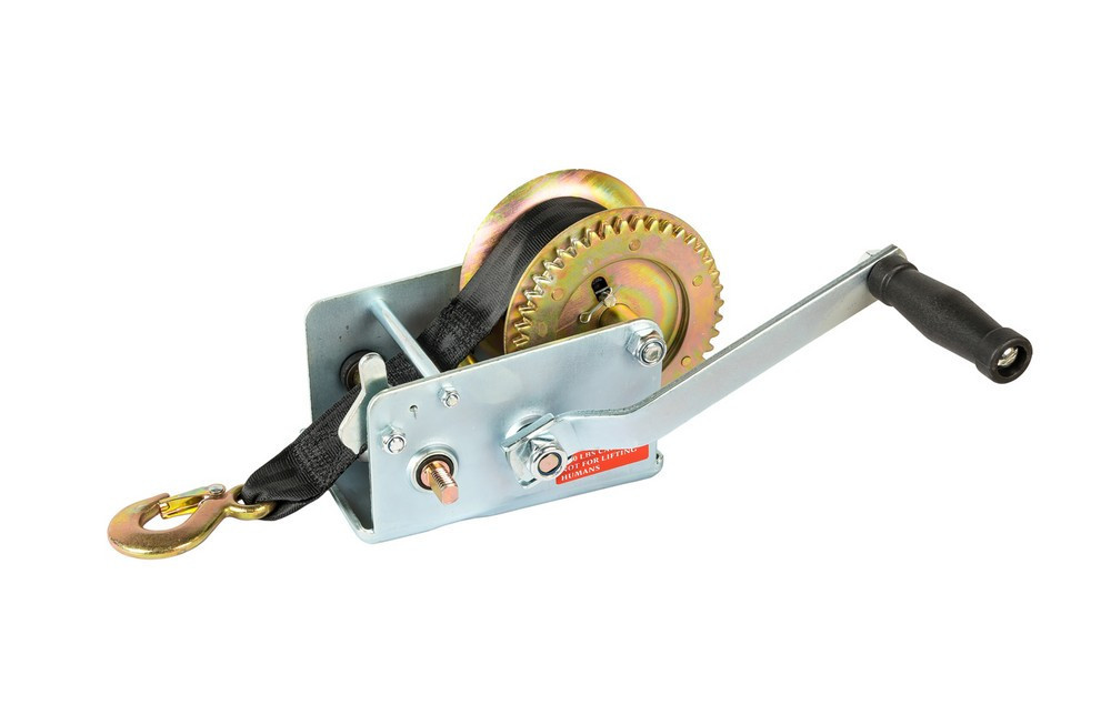 Лебедка барабанная MASTERTOOL 907 кг ремень 8 м 86-8290 Харків - зображення 1