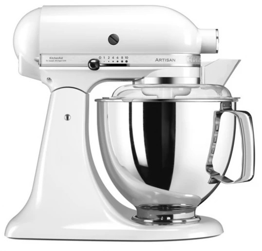 Міксер планетарний KitchenAid Artisan 5KSM175PSEWH 300 Вт білий Київ - зображення 1