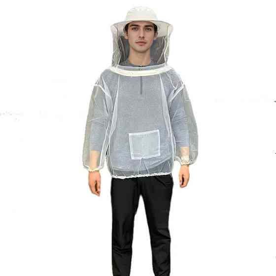 Антимоскитная куртка с шляпой белая универсальный размер (3521 342) Одесса