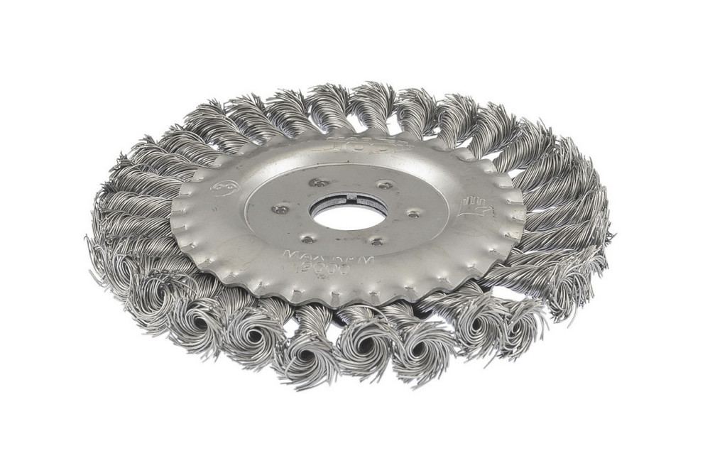 Щетка дисковая MASTERTOOL из плетеной проволоки Ø 150х22.2 мм 19-9015 Харьков - изображение 1