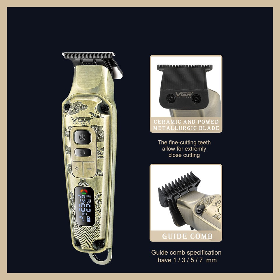 Комплект длят стрижки VGR V-642 золотистый Київ - зображення 6