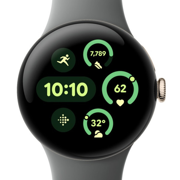 Смарт-годинник Google Pixel Watch 3 41mm Wi-Fi Champagne Gold Aluminum Case/Hazel Active Band Харьков - изображение 2