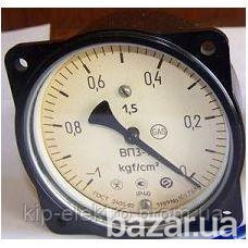 Вакуумметр показывающий ВП3-У ФОШ (ВП-3У, ВП3У, ВП 3У) - осевой штуцер (ОШ), с фланцем Киев - изображение 1