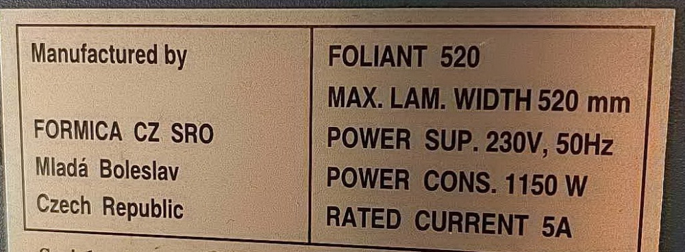 Ламінатор Foliant 520. Київ - зображення 1