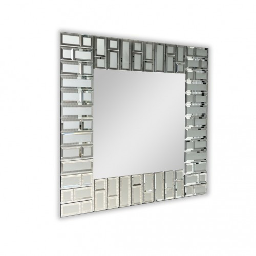 Дзеркало з декоративними накладками 880 х 880 мм Київ - зображення 1