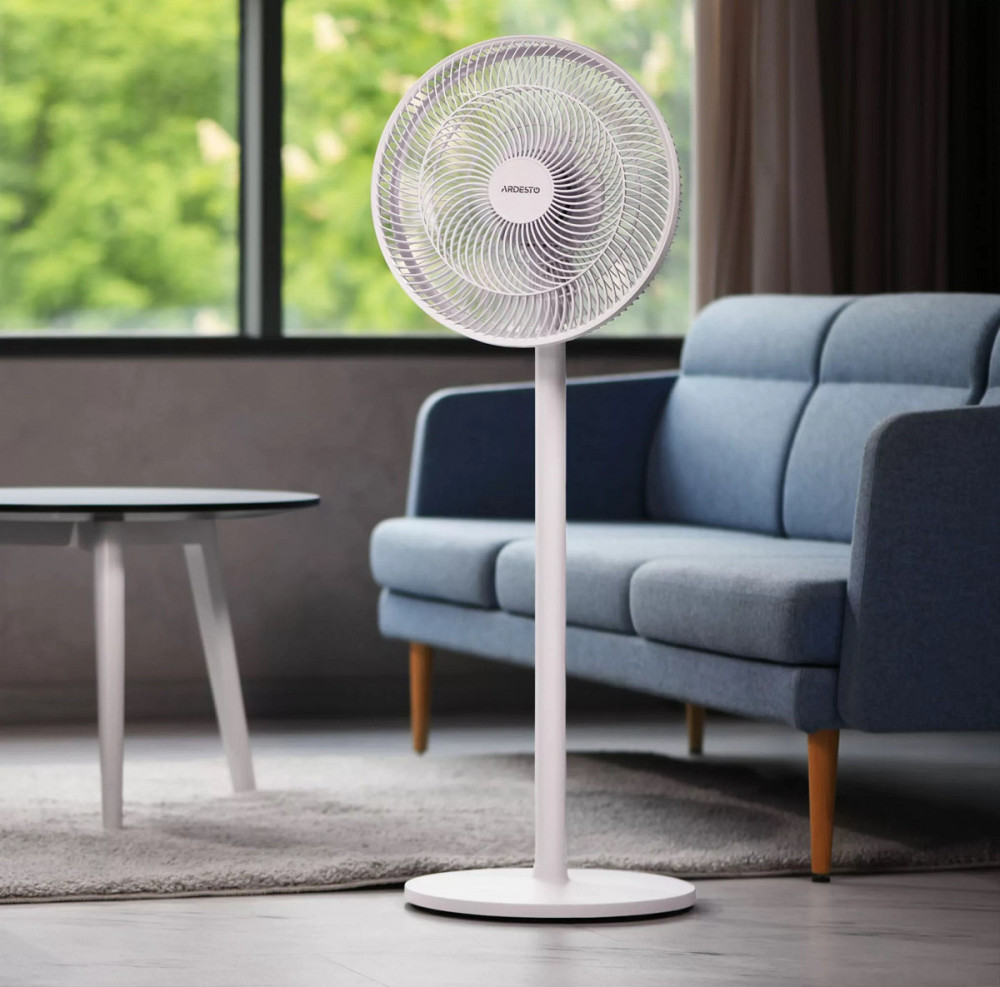 Вентилятор напольный Ardesto FN-B1140 55 Вт белый Київ - зображення 1