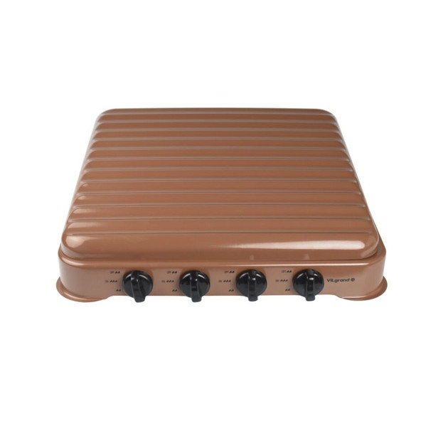 Плита настольная газовая VILgrand VGP-4042 BROWN 4 кВт коричневая Київ - зображення 5