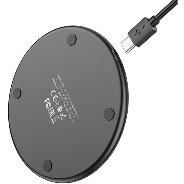 Бездротовий зарядний пристрій Hoco CW6 Pro Easy 15W Black Харків - зображення 5