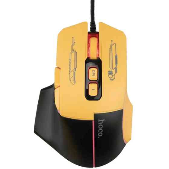 Мишка Hoco GM31 Overlord Luminous Black Yellow Харьков