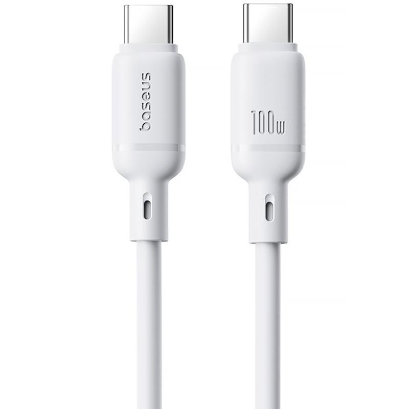 Дата кабель Baseus Silky Series OS Fast Charging Type-C to Type-C 100W (2m) (P10377704) Херсон - зображення 1