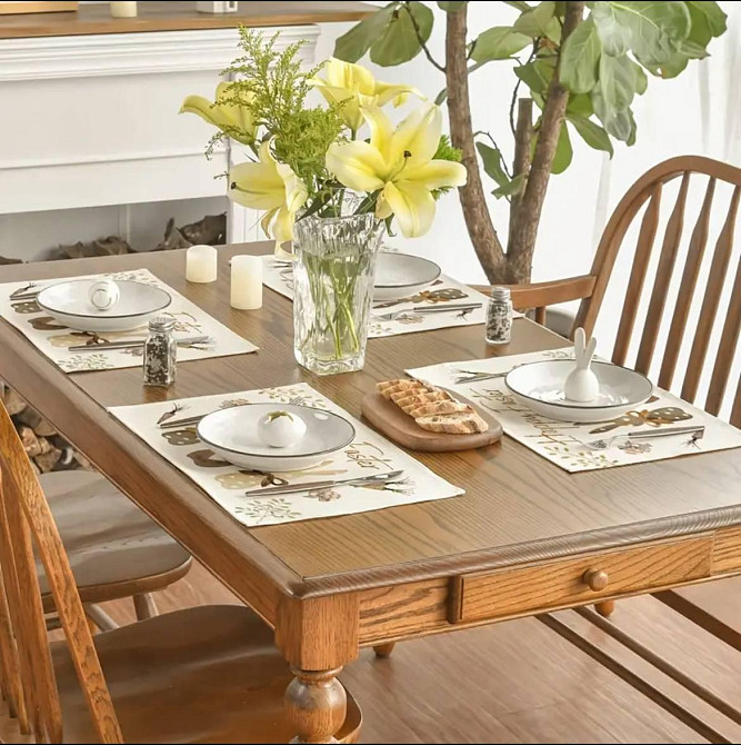 Салфетки Пасхальные 30х45см 4 штуки бежевые Одеса - зображення 3