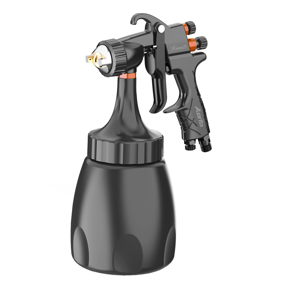 Пистолет окрасочный пневматический LVMP ниж.пласт.бачок 1000мл, форсунка-1,7мм AUARITA LION-D-1.7LM Харьков - изображение 1