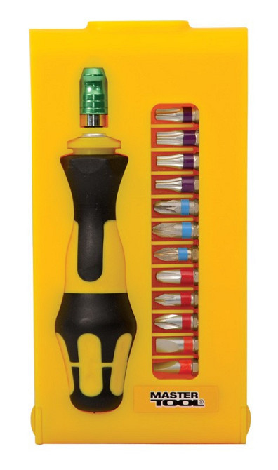 Насадки отверточные MASTERTOOL с телескопическим держателем набор 12 шт 40-0143 Харьков - изображение 4