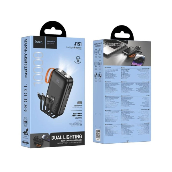 Power Bank Hoco J151 10000mAh Black (Код товару:42704) Харьков - изображение 2