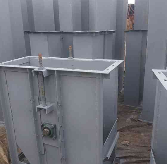 Короб норийный , труба норийная 300х300 , самотечное оборудование , задвижки Київ