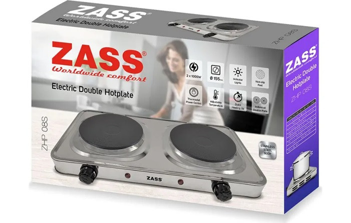 Электроплита Zass ZHP 08S 2000 Вт белая Київ - зображення 2