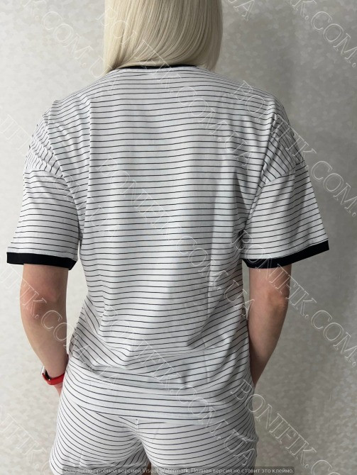 Женский комплект пижамы с шортами "Strip Life" (16154) (арт. 1640) Кривий Ріг - зображення 9