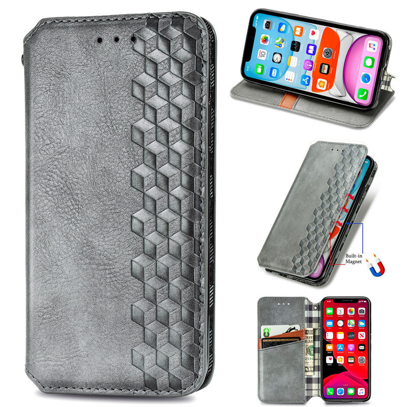 Кожаный чехол-книжка GETMAN Cubic (PU) для Samsung Galaxy A12 / M12 Херсон - зображення 3