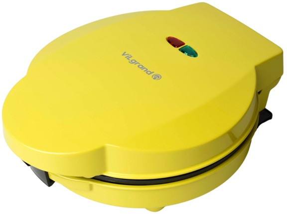 Вафельница ViLgrand VW1007 1000 Вт желтая Київ - зображення 1