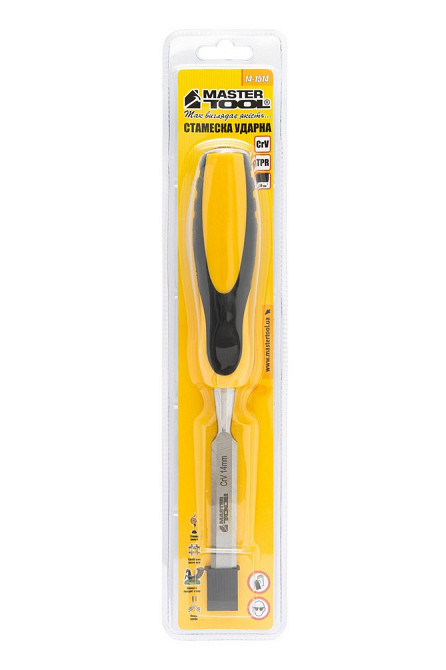 Стамеска ударная MASTERTOOL CrV 14 мм с двухкомпонентной ручкой 14-1514 Харків - зображення 6