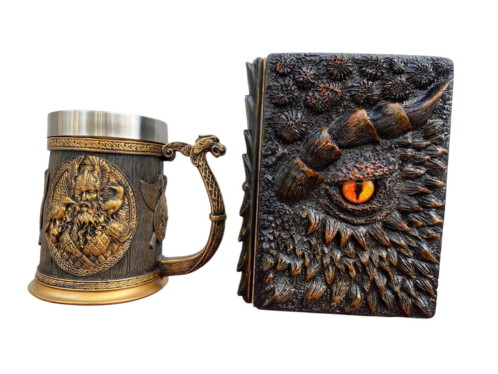 Подарочный набор Кружка 3D Скандинавские Боги и Блокнот 3D «Жар Сердца Дракона» Київ - зображення 1