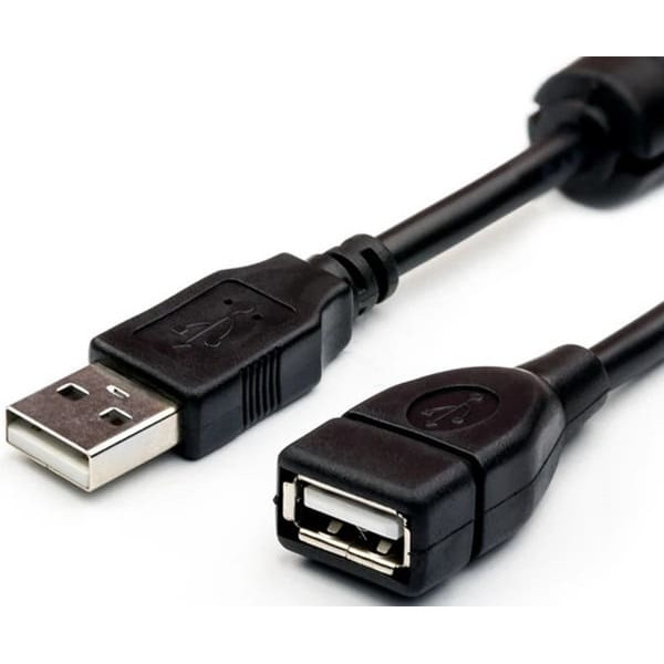 USB подовжувач Atcom USB 2.0 AM/AF 1.5m Black (17206) Харків - зображення 1