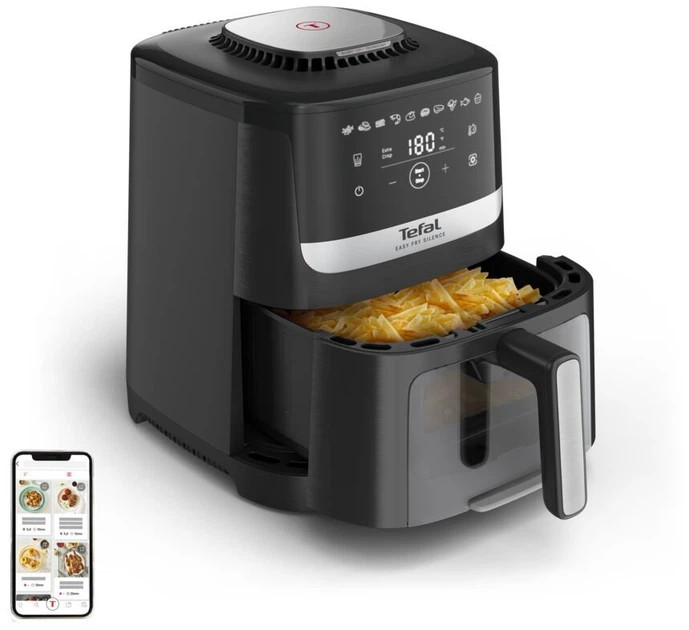 Мультипечь Tefal Easy Fry Silence EY5568E0 1670 Вт черная Київ - зображення 6