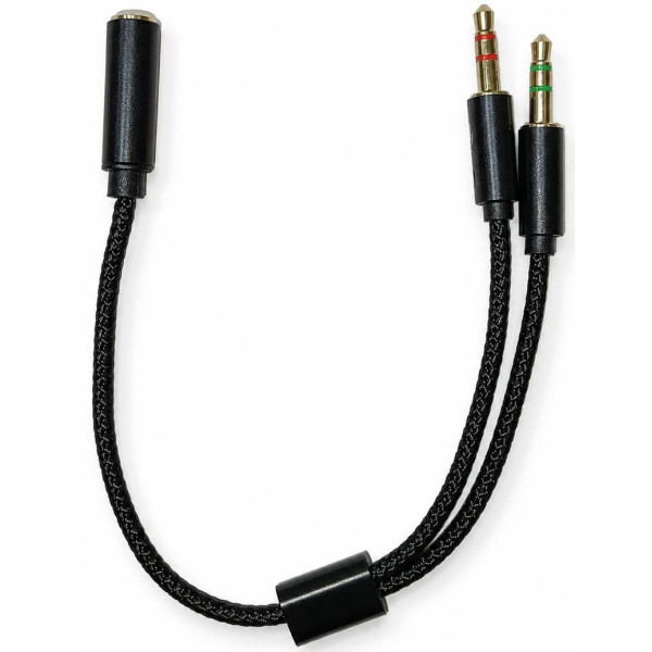 DM AUX разгалужувач 3.5mm (M/F) Black Харків - зображення 1