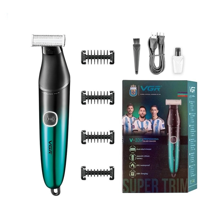 Электробритва VGR V-339 GREEN зеленая Київ - зображення 1