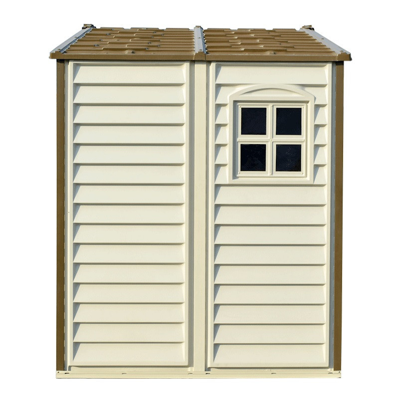 Сарай пластиковый StoreAll 245x168x220 см слоновая кость, коричневая крыша Киев - изображение 7